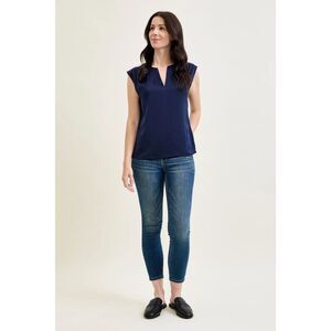 Judy Blue Angie MidRise Comfy Chic Relaxed Jeans Sz 13/31 (14) Stretch Cropped